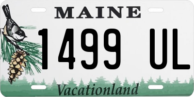 ME license plate 1499UL