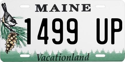 ME license plate 1499UP