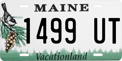ME license plate 1499UT