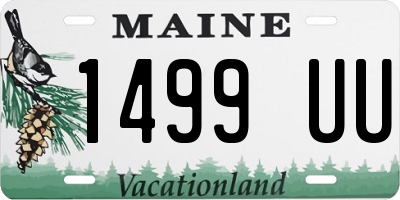 ME license plate 1499UU