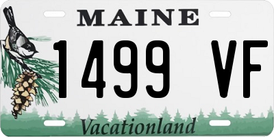 ME license plate 1499VF