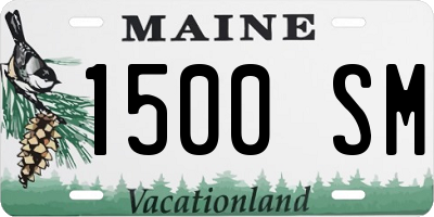 ME license plate 1500SM