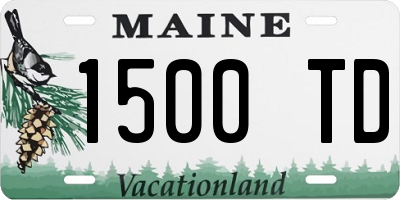 ME license plate 1500TD