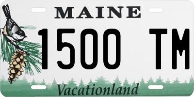 ME license plate 1500TM