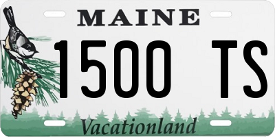 ME license plate 1500TS