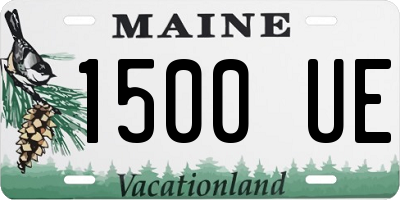 ME license plate 1500UE