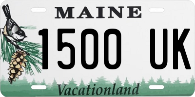 ME license plate 1500UK