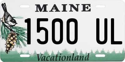 ME license plate 1500UL