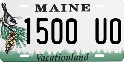 ME license plate 1500UO