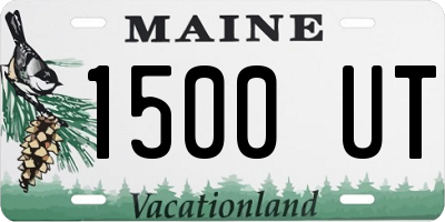 ME license plate 1500UT