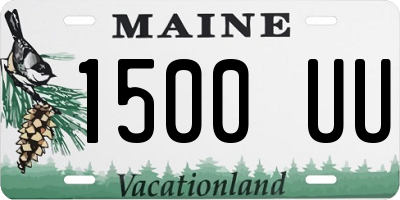 ME license plate 1500UU
