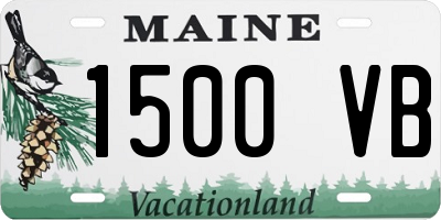 ME license plate 1500VB