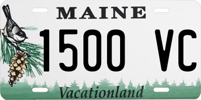 ME license plate 1500VC