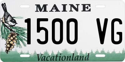 ME license plate 1500VG