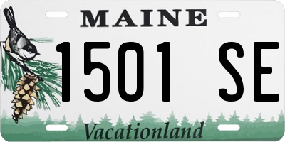 ME license plate 1501SE