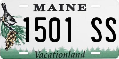 ME license plate 1501SS