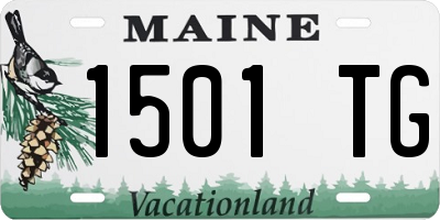 ME license plate 1501TG
