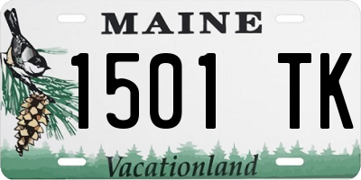ME license plate 1501TK