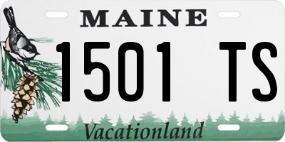 ME license plate 1501TS