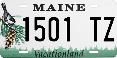 ME license plate 1501TZ