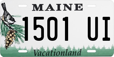 ME license plate 1501UI