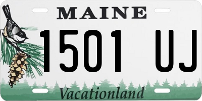 ME license plate 1501UJ