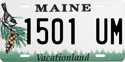 ME license plate 1501UM