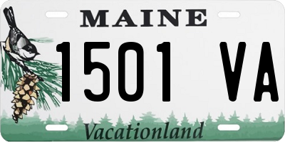 ME license plate 1501VA