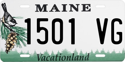 ME license plate 1501VG