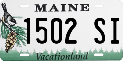 ME license plate 1502SI