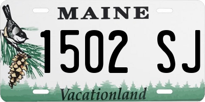 ME license plate 1502SJ