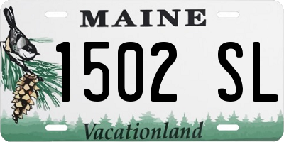 ME license plate 1502SL