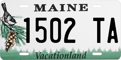 ME license plate 1502TA