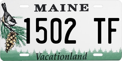 ME license plate 1502TF