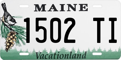ME license plate 1502TI