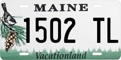 ME license plate 1502TL