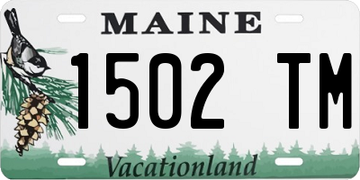ME license plate 1502TM