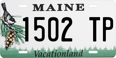 ME license plate 1502TP