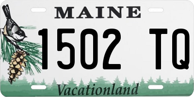 ME license plate 1502TQ