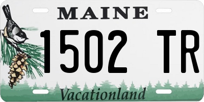 ME license plate 1502TR