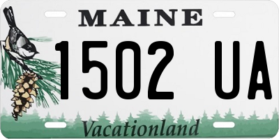 ME license plate 1502UA