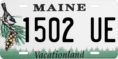 ME license plate 1502UE
