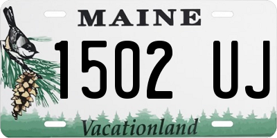 ME license plate 1502UJ