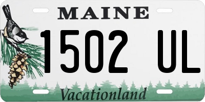 ME license plate 1502UL