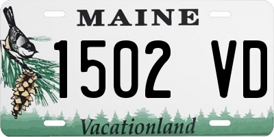 ME license plate 1502VD