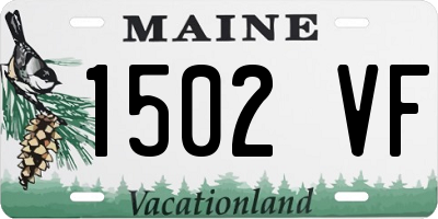 ME license plate 1502VF