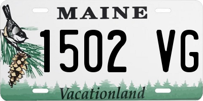 ME license plate 1502VG