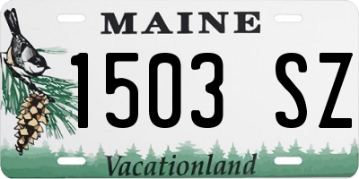ME license plate 1503SZ