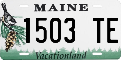 ME license plate 1503TE