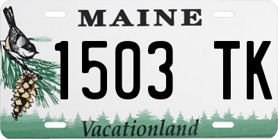 ME license plate 1503TK